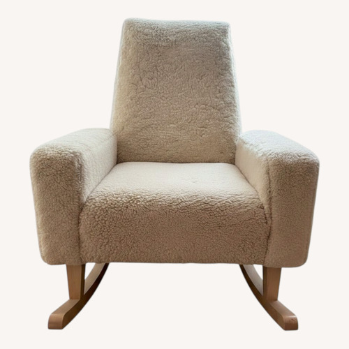Used DucDuc Shearling Rocking Chair for sale on AptDeco