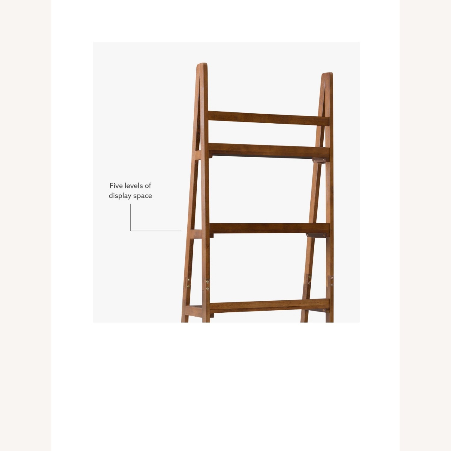 Kamal Dark Brown Wood Bookcase - image-4