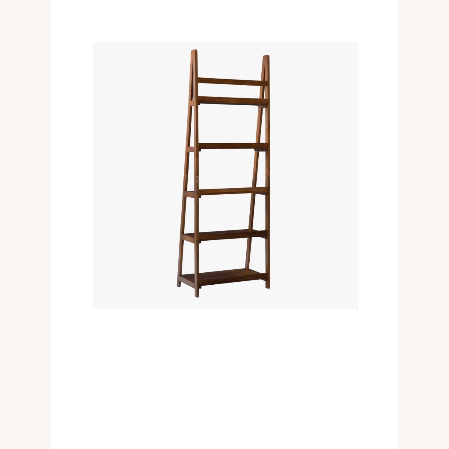 Kamal Dark Brown Wood Bookcase - image-1