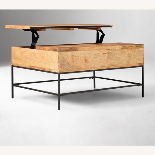 Used West Elm Natural Wood Coffee Table for sale on AptDeco