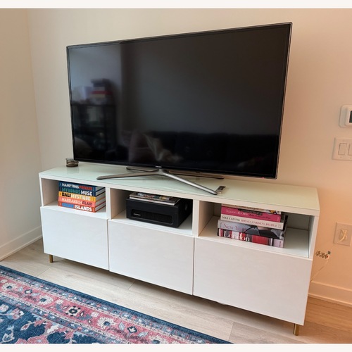 Used IKEA BESTÅ White Wood Media Storage for sale on AptDeco