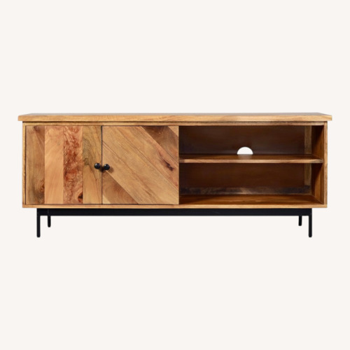 Used Solid Mango Wood Media Console for sale on AptDeco