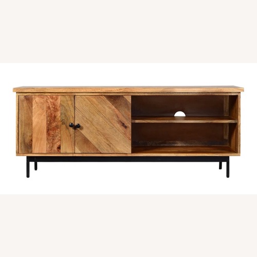 Used Solid Mango Wood Media Console for sale on AptDeco