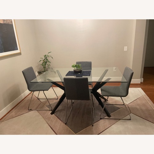 Used Dining Table With 6 Matching Chairs  for sale on AptDeco