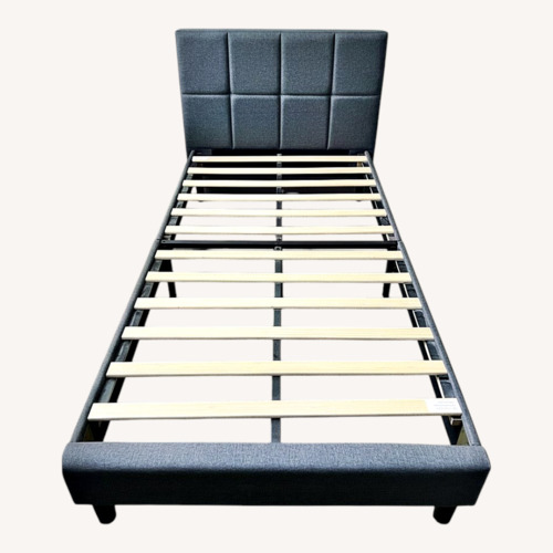Used Light Gray Twin Bed for sale on AptDeco
