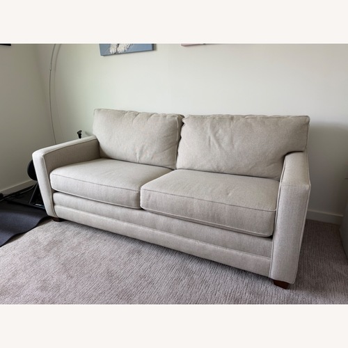 Used Bassett Natural Fabric Sleeper Sofa for sale on AptDeco