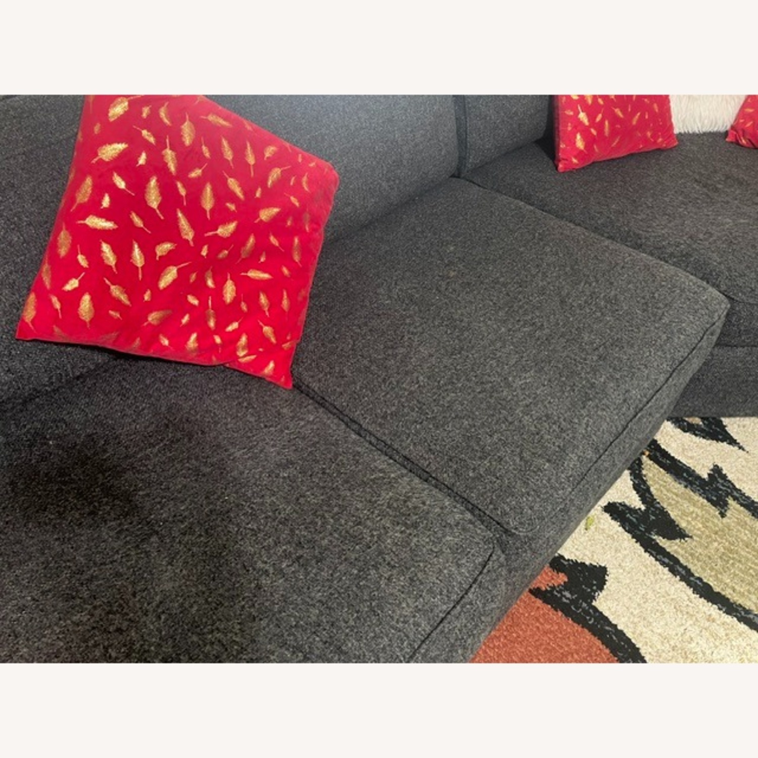 Living Spaces Irvine Black Fabric 3 Piece Sectionals - image-3