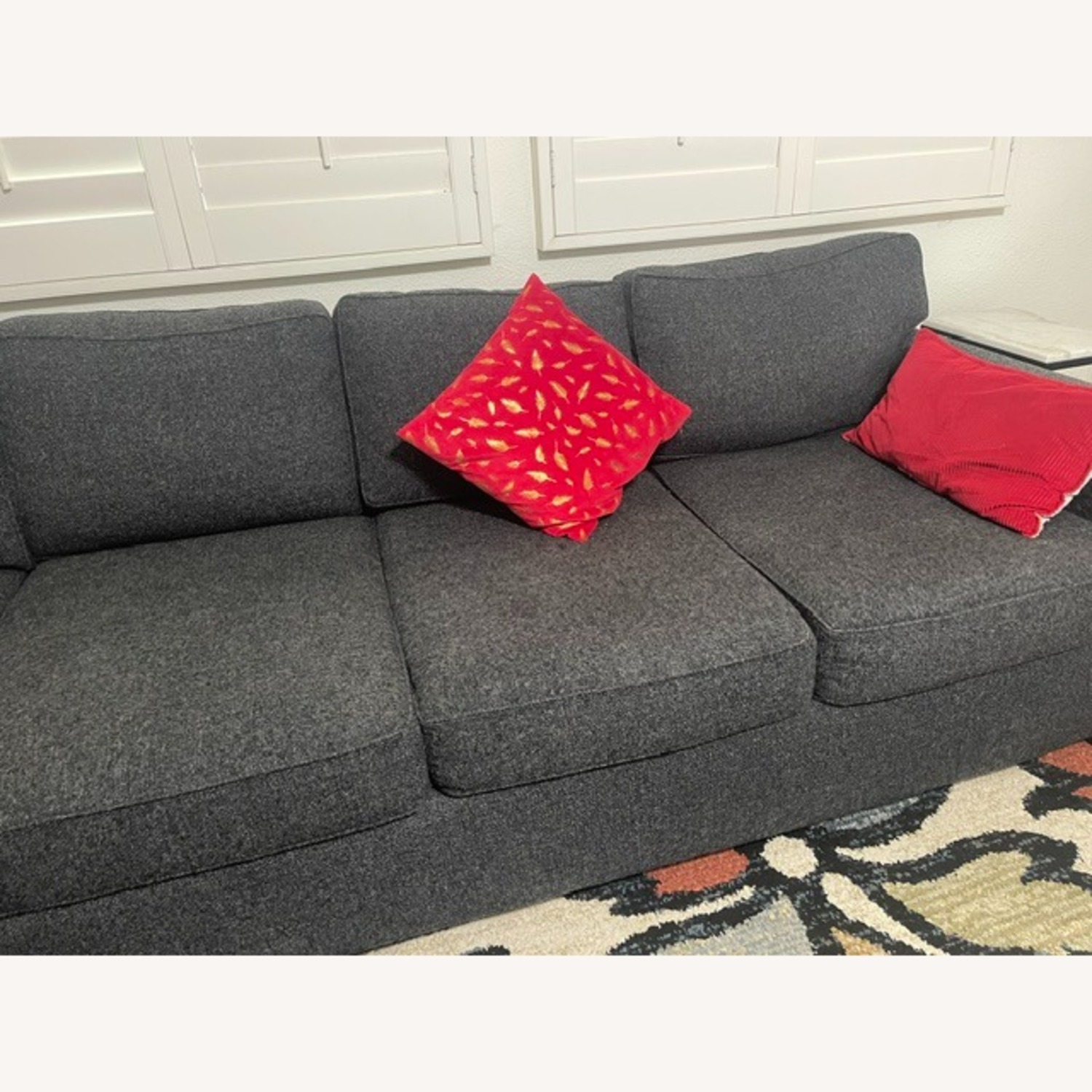 Living Spaces Irvine Black Fabric 3 Piece Sectionals - image-4