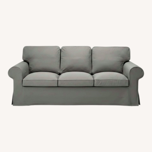 Used IKEA Dark Gray Fabric 3+ Seater Sofa for sale on AptDeco