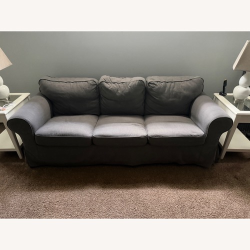 Used IKEA Dark Gray Fabric 3+ Seater Sofa for sale on AptDeco