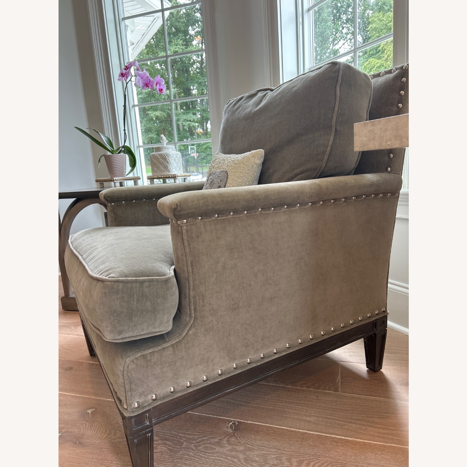 American Furniture Classics Green Armchairs - image-7