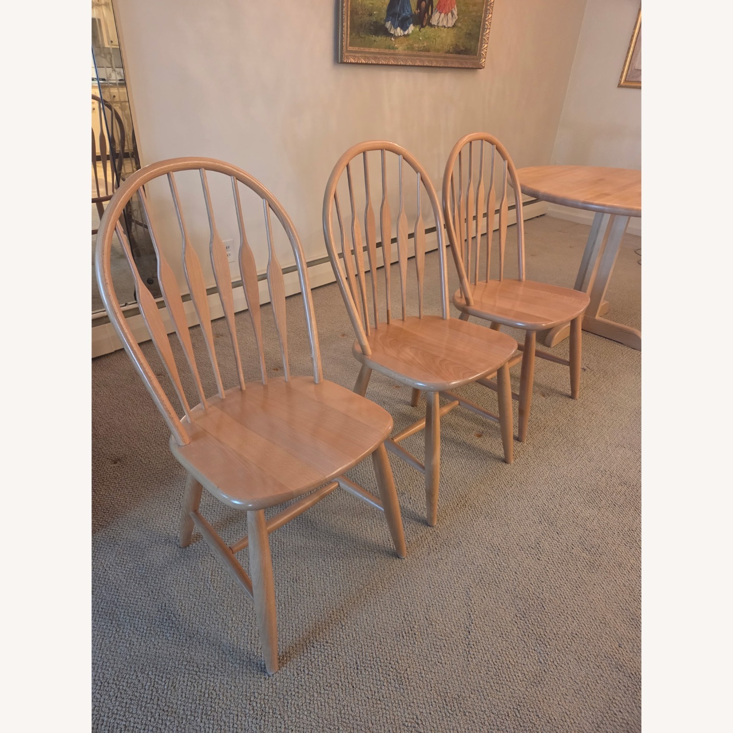 Vintage/Antique Finds Light Brown Wood Dining Set - image-6