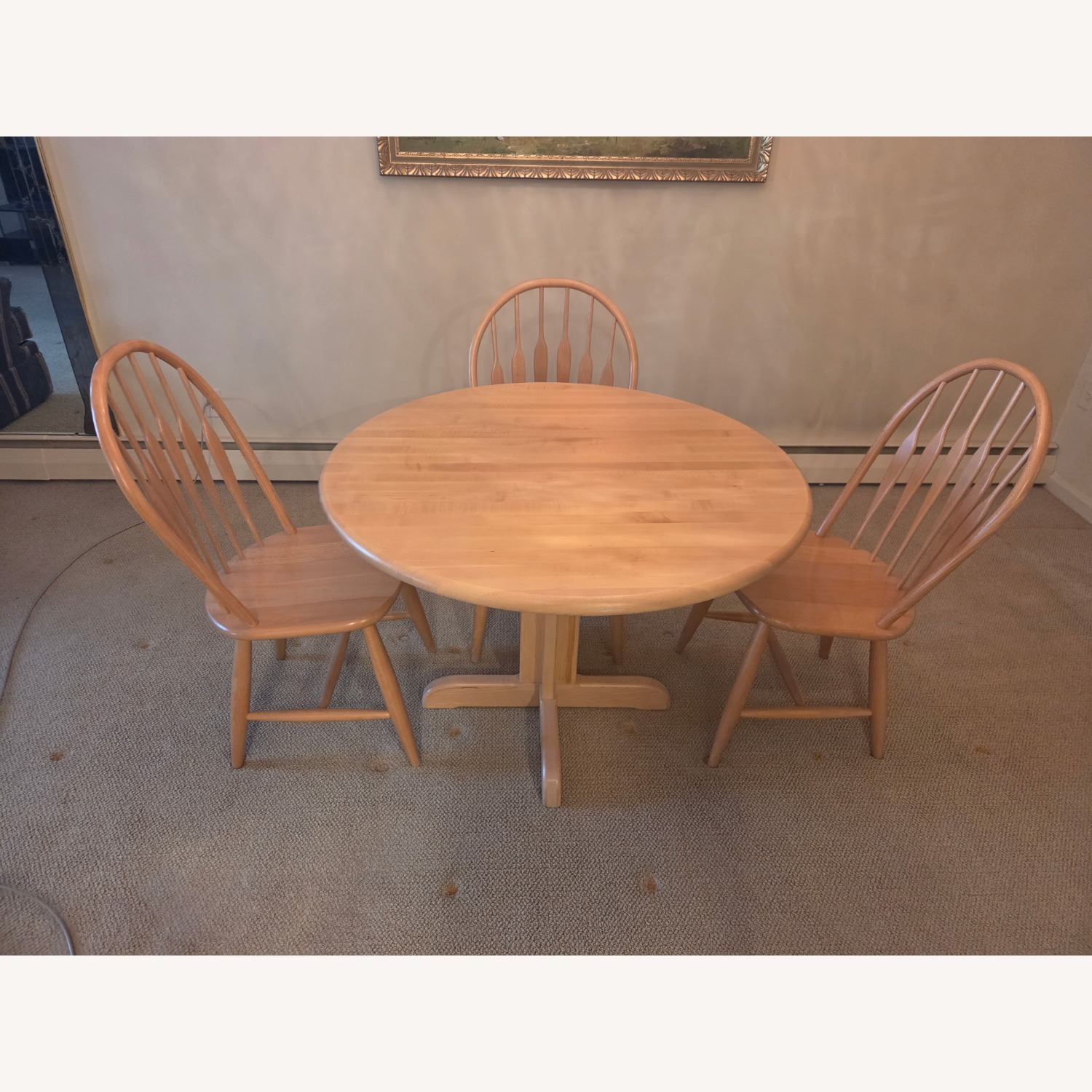 Vintage/Antique Finds Light Brown Wood Dining Set - image-1