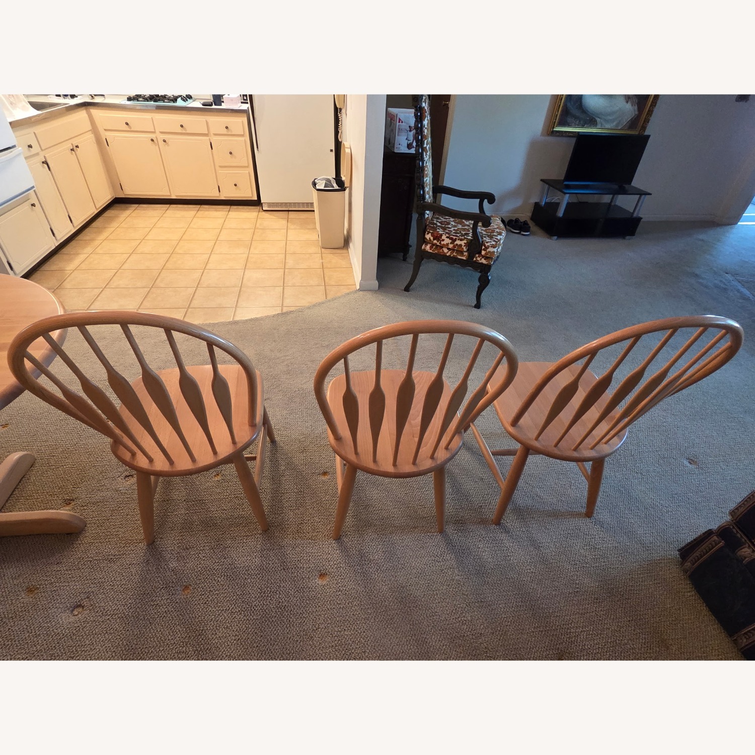 Vintage/Antique Finds Light Brown Wood Dining Set - image-8