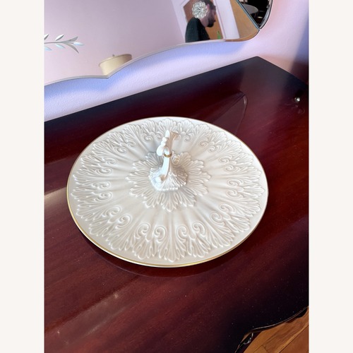 Used Vintage Lenox Vase and Tray for sale on AptDeco