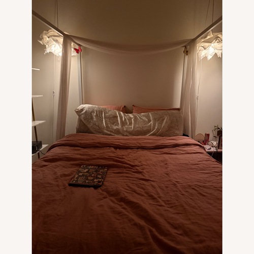 Used White Metal Full Bed for sale on AptDeco