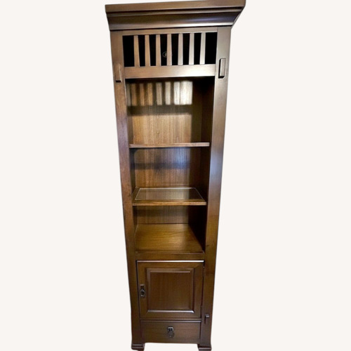 Used Wood Narrow Bookcase / Media Tower  for sale on AptDeco
