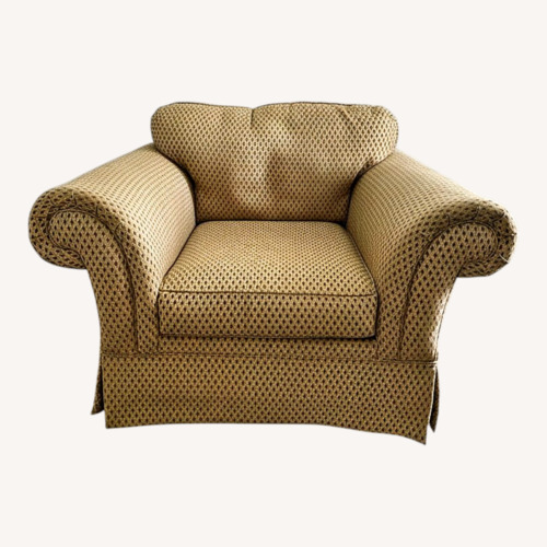 Used Gold Fabric Armchair for sale on AptDeco