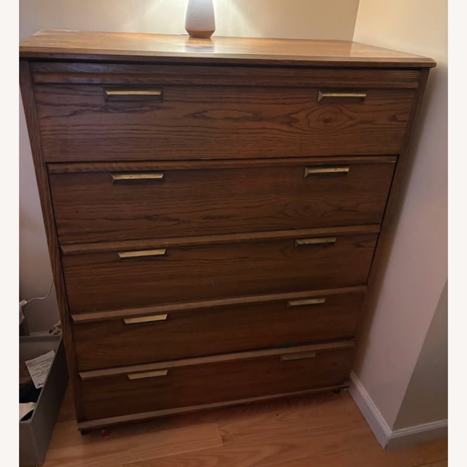 Vintage/Antique Finds Dark Brown Wood Dresser - image-2
