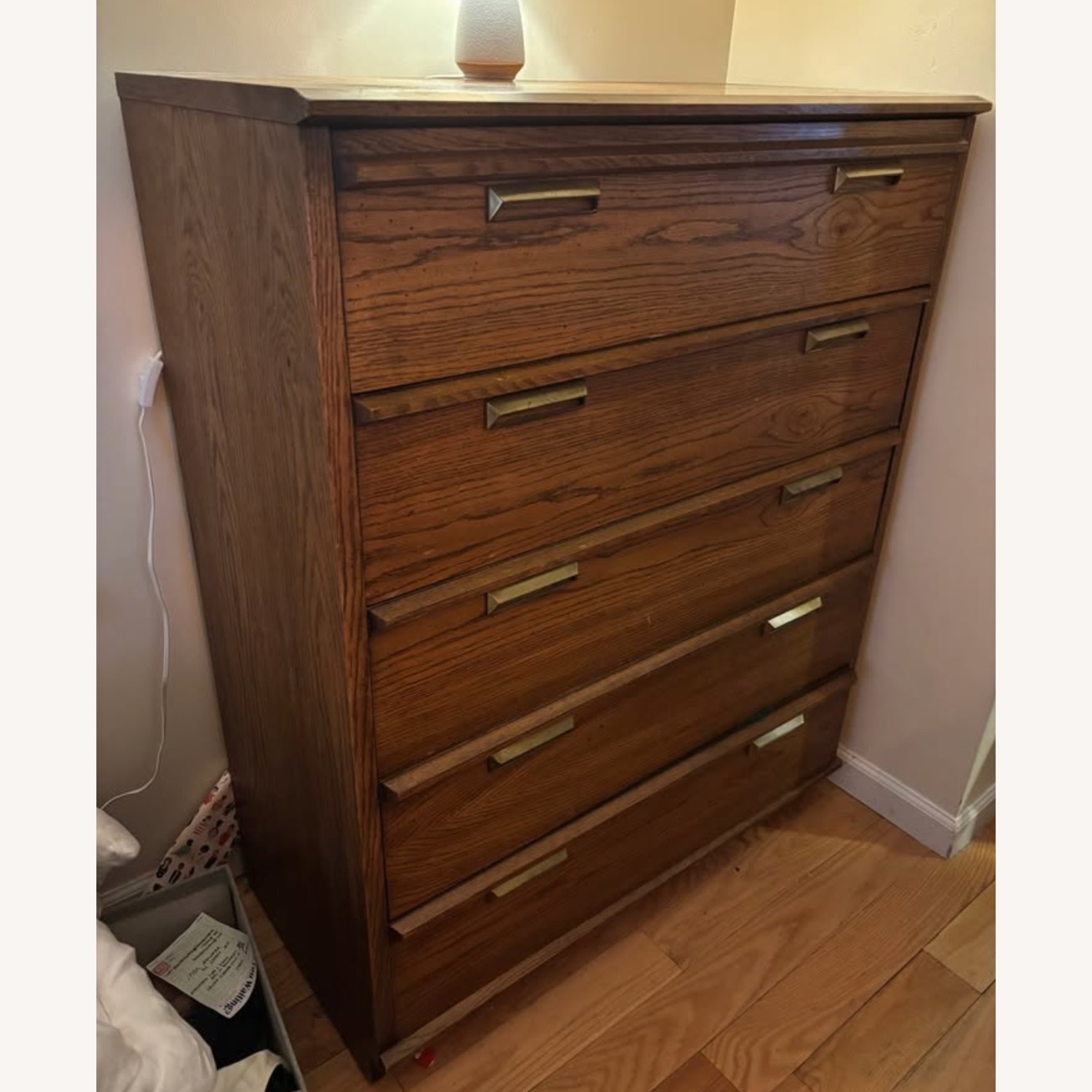 Vintage/Antique Finds Dark Brown Wood Dresser - image-4