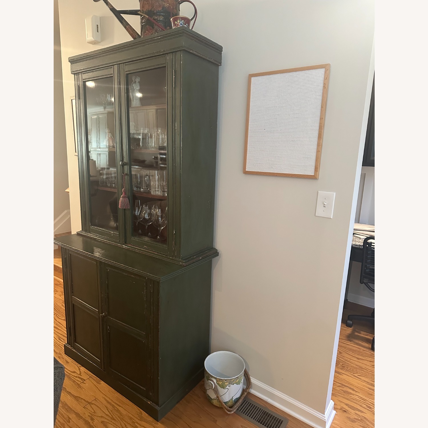 Vintage/Antique Finds Green Wood Sideboard - image-2
