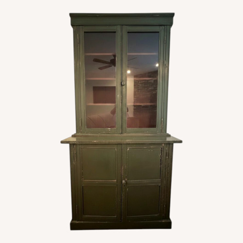 Used Vintage/Antique Finds Green Wood Sideboard for sale on AptDeco