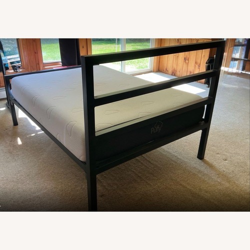 Used Room & Board Parsons Full Size Steel Bed for sale on AptDeco