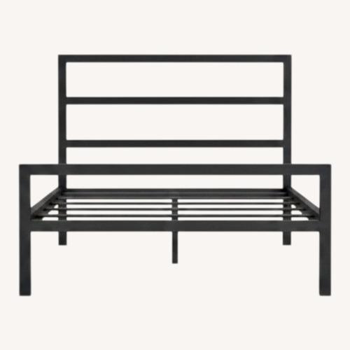 Used Room & Board Parsons Full Size Steel Bed for sale on AptDeco