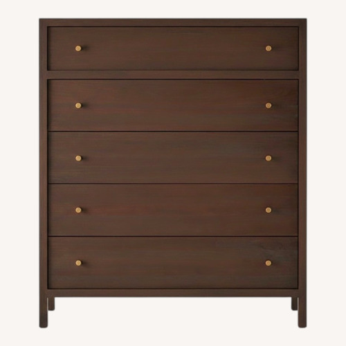 Used Crate & Barrel Dark Brown Wood Dresser for sale on AptDeco
