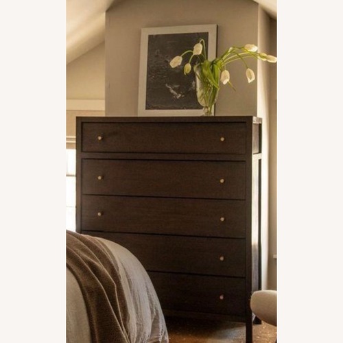 Used Crate & Barrel Dark Brown Wood Dresser for sale on AptDeco