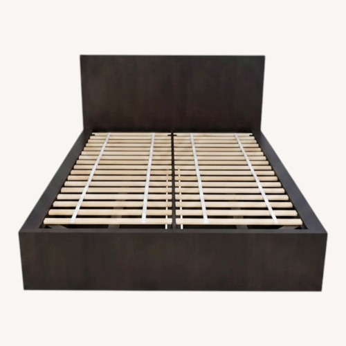 Used West Elm Queen Storage Bed - Chocolate Brown for sale on AptDeco