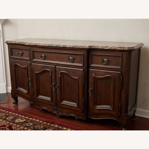 Used Bernhardt Sideboard / Credenza with Marble Top for sale on AptDeco
