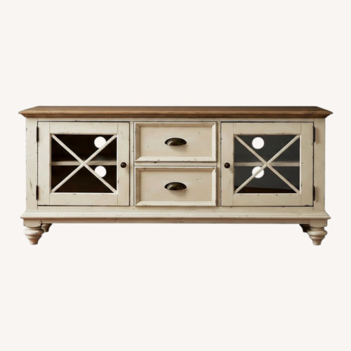 Used Solid Wood French Entertainment Console TV Table for sale on AptDeco