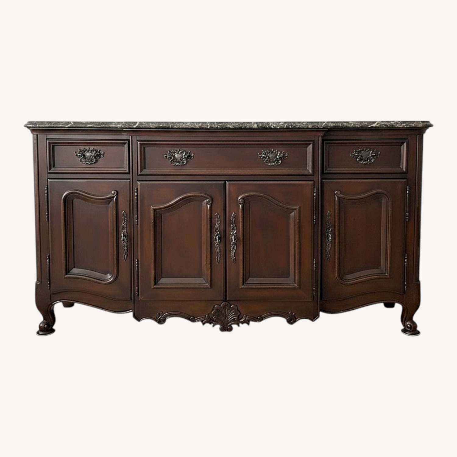 Bernhardt Sideboard/Credenza with Marble Top - image-0