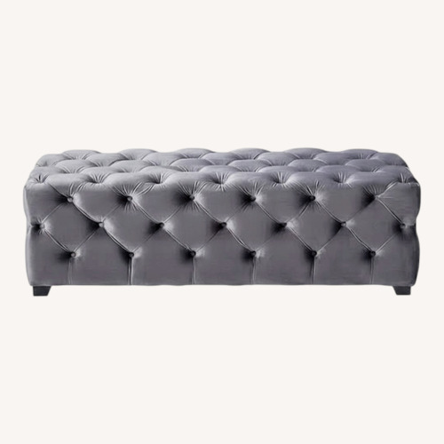 Used Christopher Knight Home Dark Gray Velvet Chest for sale on AptDeco
