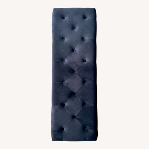 Used Tufted Velvet Storage Ottoman for sale on AptDeco