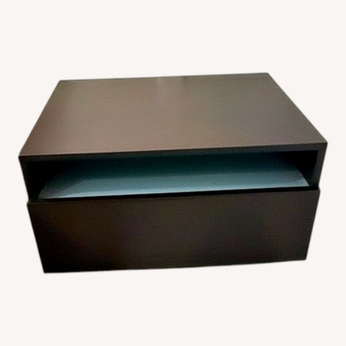 Used Design Within Reach Dark Brown Wood Side Table for sale on AptDeco