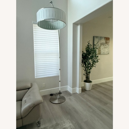 Used Roche Bobois White Arc Floor Lamp for sale on AptDeco