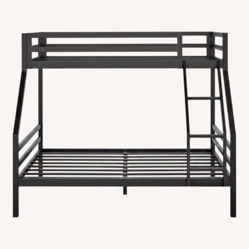 Used Room & Board Black Fort Bunk Bed Twin over Full for sale on AptDeco