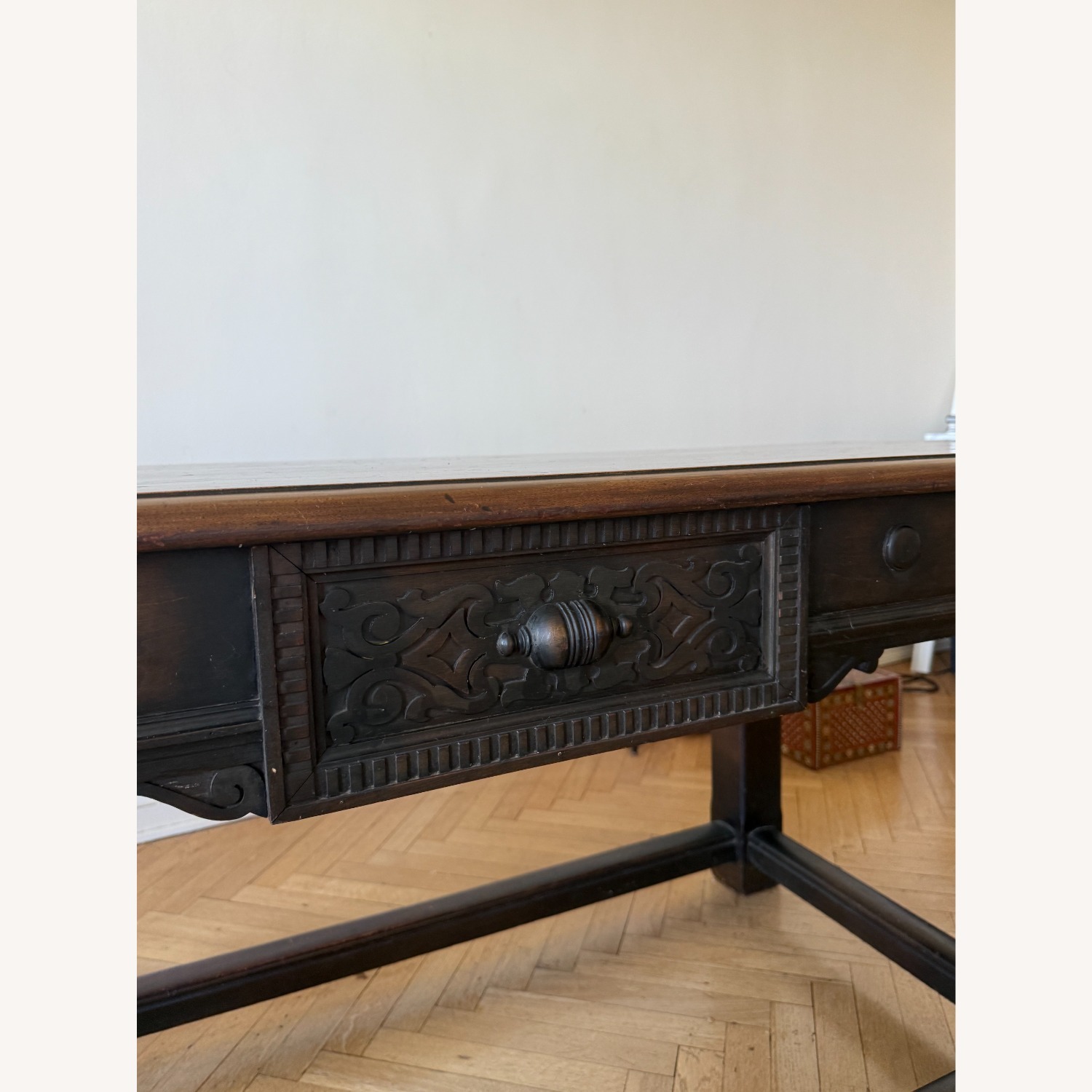 Antique Wood Side Table, Possible Kitchen Island - image-12