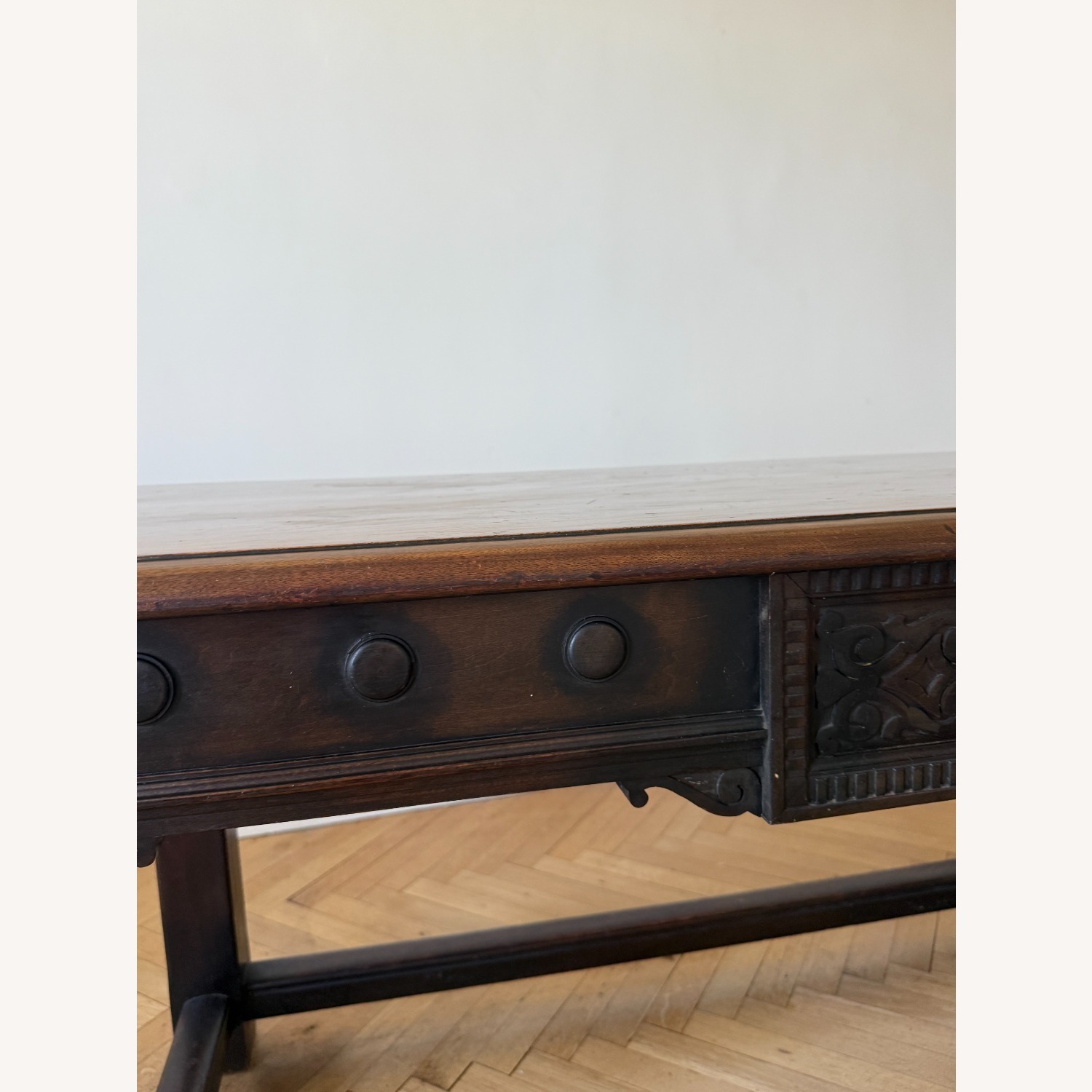 Antique Wood Side Table, Possible Kitchen Island - image-11