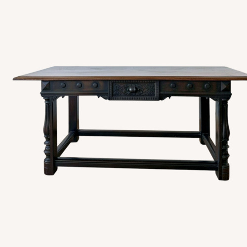 Used Antique Wood Side Table, Possible Kitchen Island for sale on AptDeco