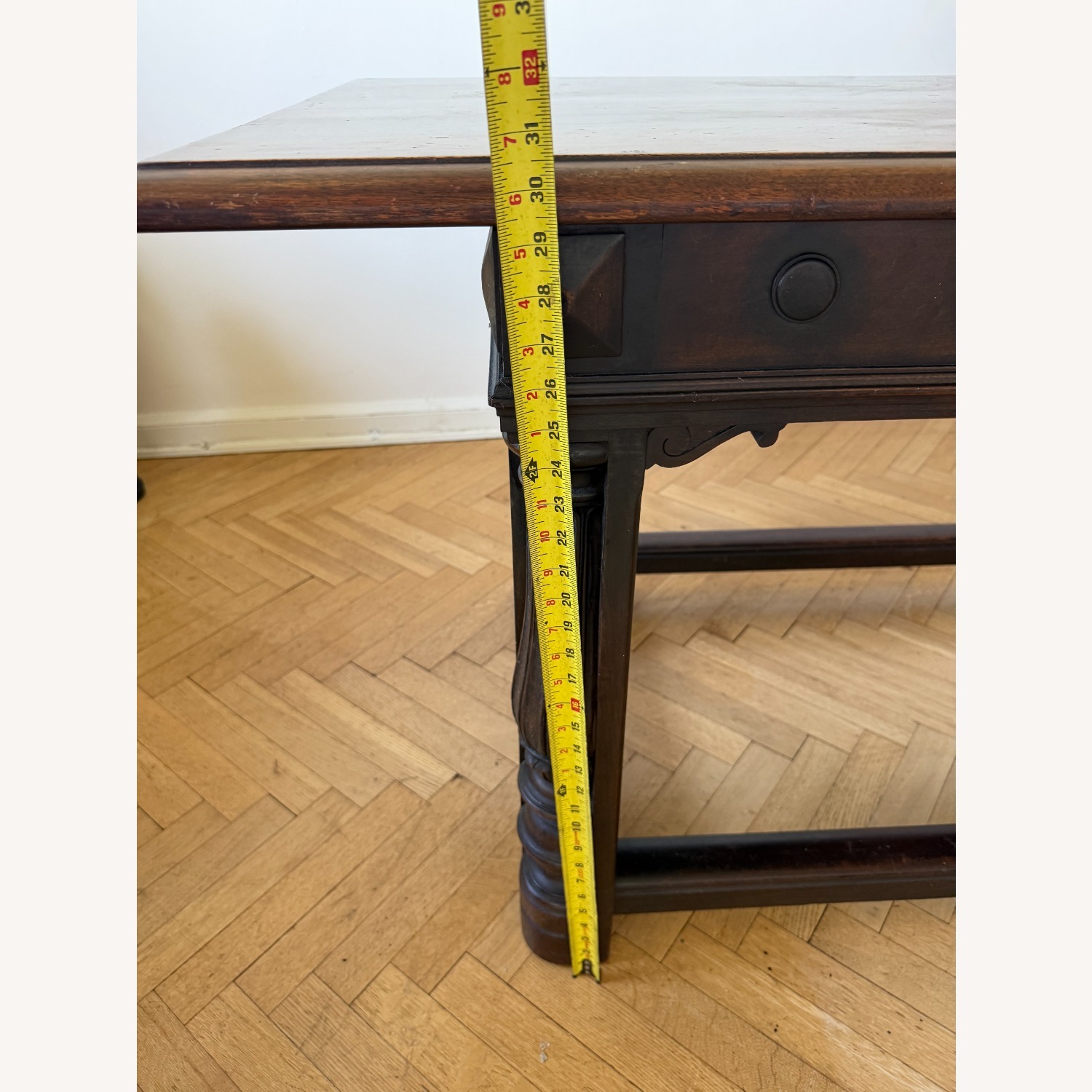 Antique Wood Side Table, Possible Kitchen Island - image-7