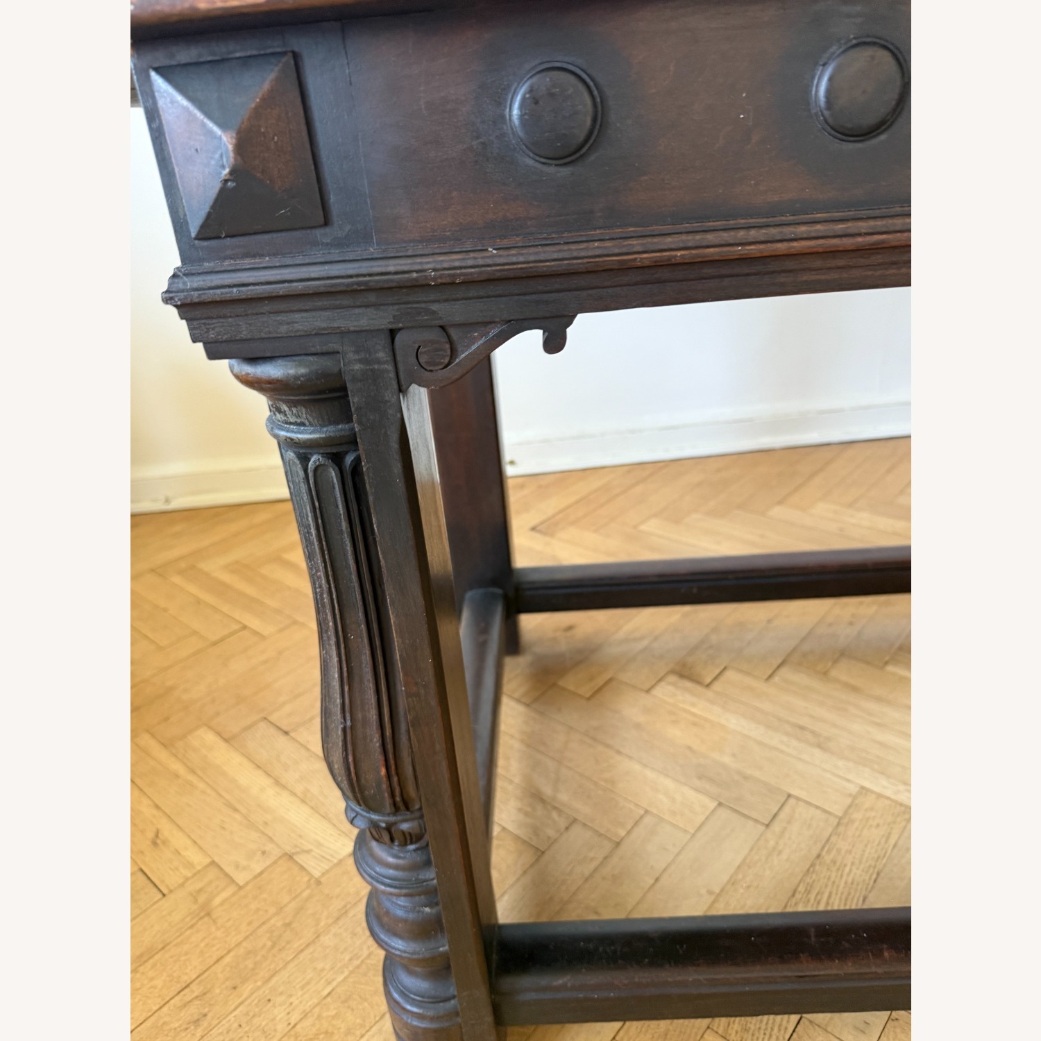 Antique Wood Side Table, Possible Kitchen Island - image-4