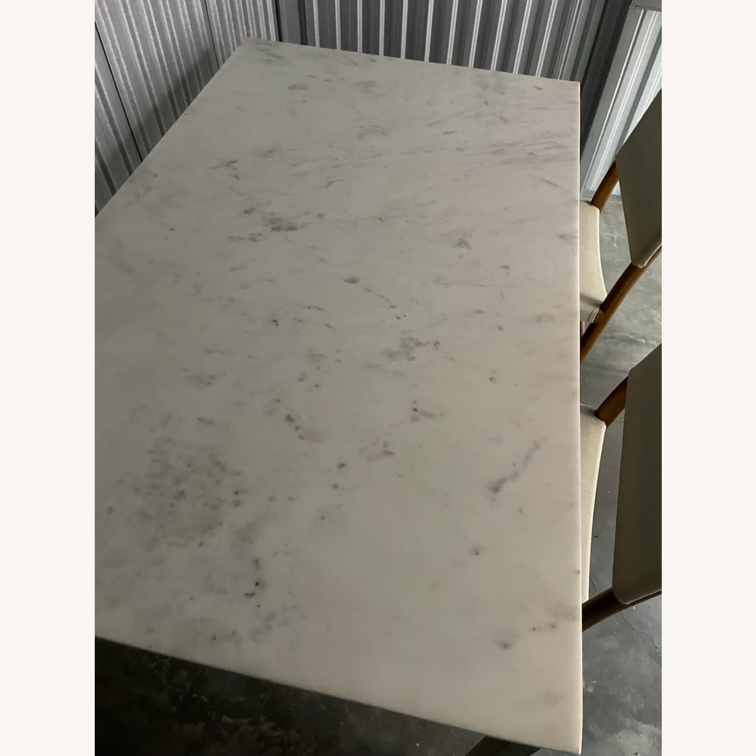 West Elm 60” Marble Dining Table - image-3