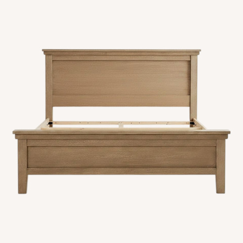 Used Pottery Barn Farmhouse Platform Queen Bed for sale on AptDeco