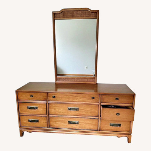 Used Drexel Light Brown Wood Dresser for sale on AptDeco
