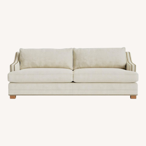 Used Mitchell Gold Bob Williams Ivory Sofa for sale on AptDeco