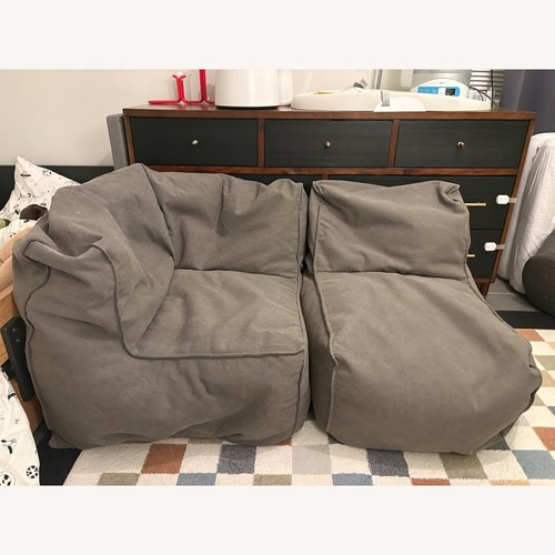 Used Pottery Barn Teen Prescot Sectional Set Beanbags for sale on AptDeco