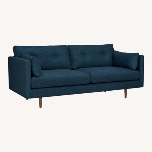 Used Article Blue Fabric 2 Seater Sofa for sale on AptDeco